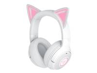 Razer Kraken Kitty V2 BT - Headset - fullstorlek - Bluetooth - trådlös - ljudisolerande - vit