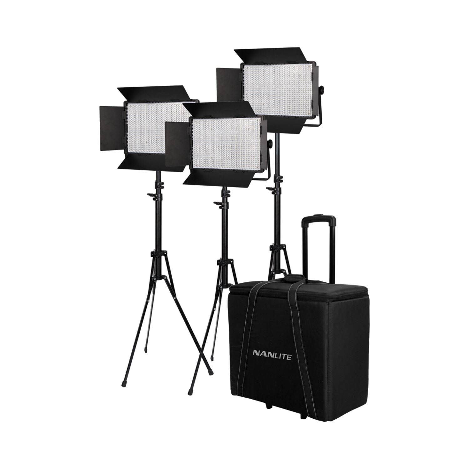 Nanlite Kit Nanlite 3 light kit 900DSA w/Trolley Case Light Stand [GAVE MED DIN ORDRE]