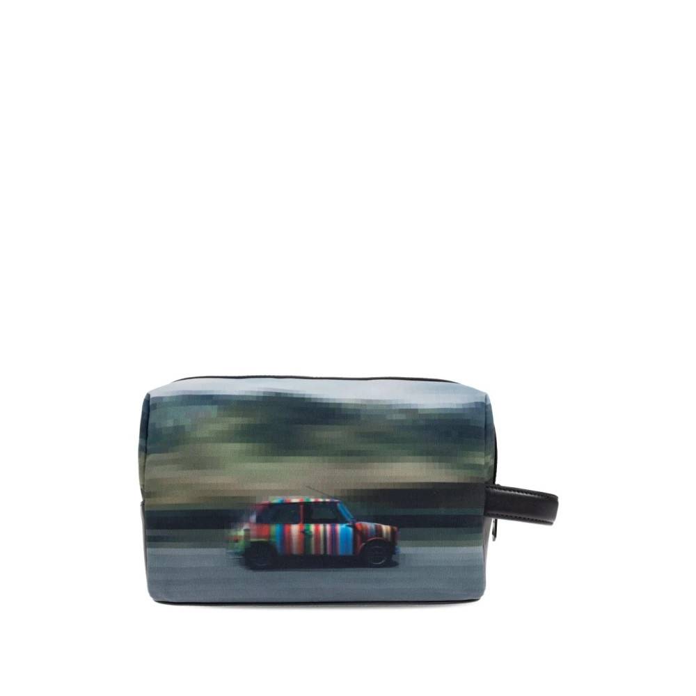 Paul Smith Printed Washbag - Tasker - Herre - Flerfarvet - ONE SIZE - Læder