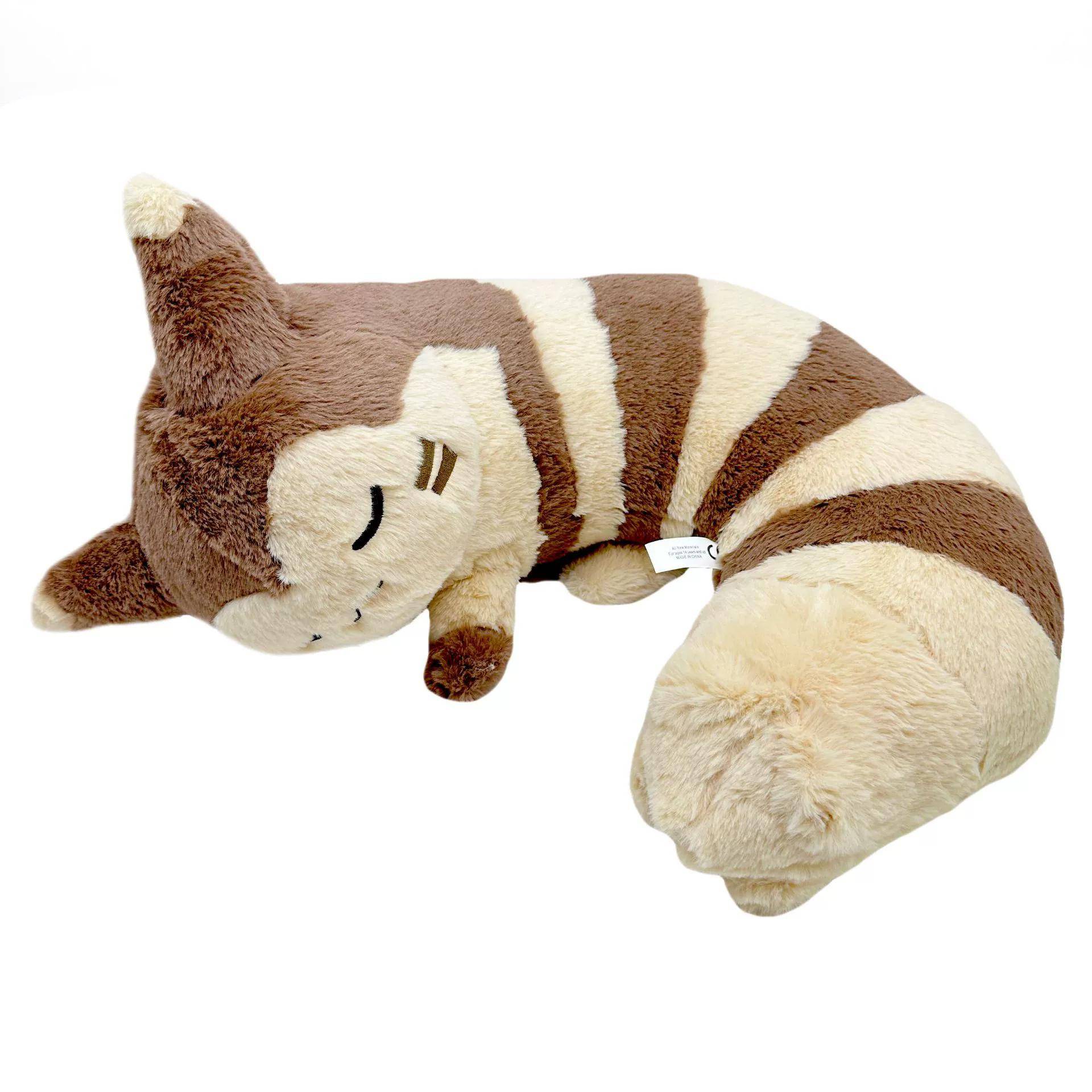 45 cm Nytt Furret Gosedjur Tecknad Kawaii Vertikal Mus Brun Söt Furret Gosedjursdocka U-formad Mjuk Nackkudde Födelsedagspresenter