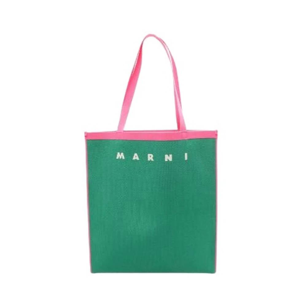 Marni Pre-owned - Pre-owned Logo Tote Bag Vintage - Dam - ONE Size - Polyester