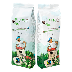 Puro 2x250 gram kaffebønner smagskasse - 500 g.