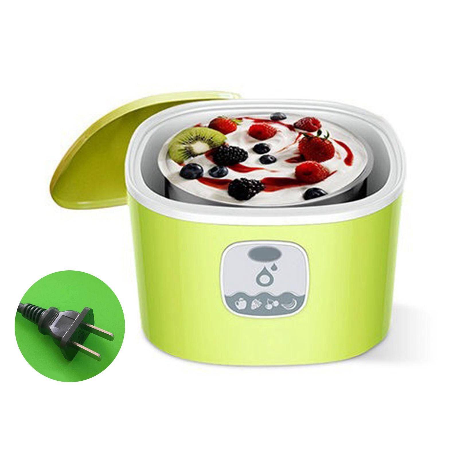 Elektrisk Yoghurtmaskin 1L Multifunktionell Automatisk Kompakt Hemgjord Grekisk Yoghurtmaskin för