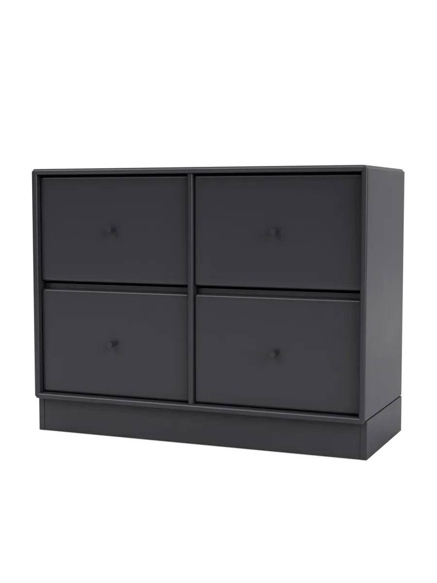 4124 kommode inkl. sokkel fra Montana Anthracite / Sokkel 7 cm - Jacobsen Plus