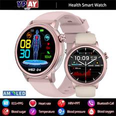 2024 New Healthy Women's smartwatch ECG+PPG Bluetooth Call uric acid lipids blood glucose health