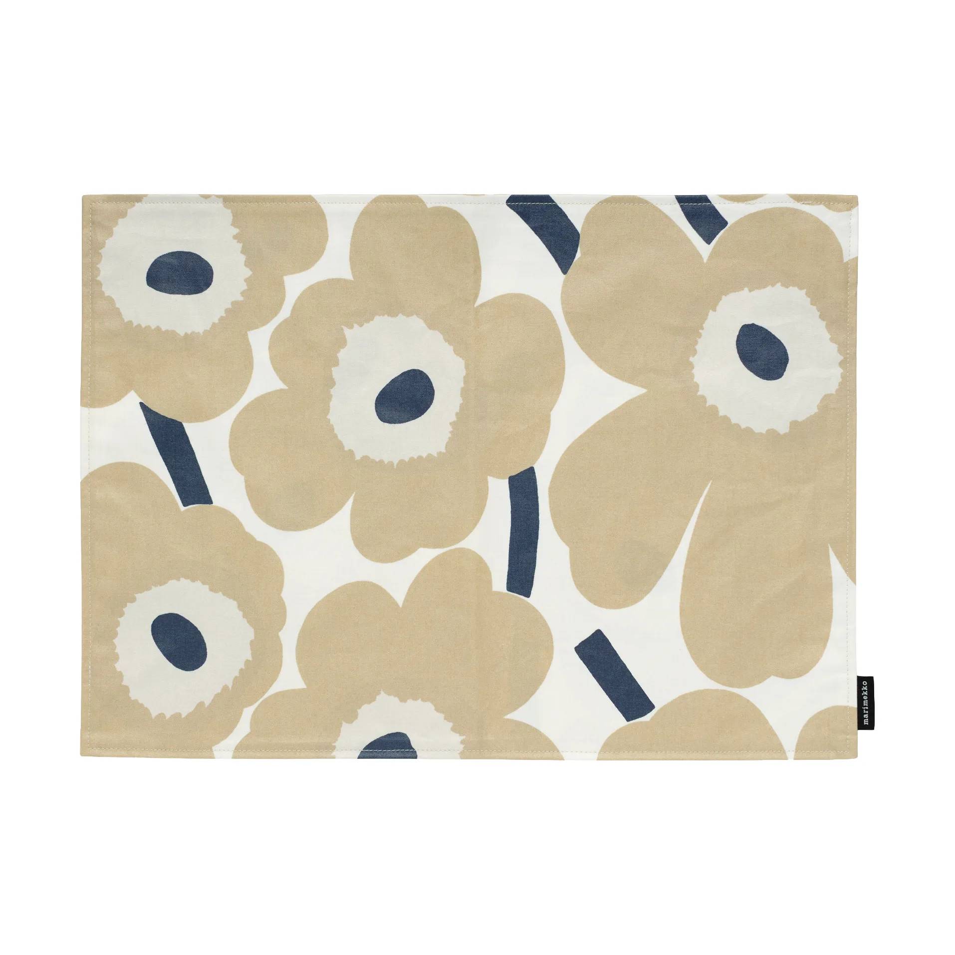Marimekko Pieni unikko bordstablett acryl Off white-beige-dark blue - Beige
