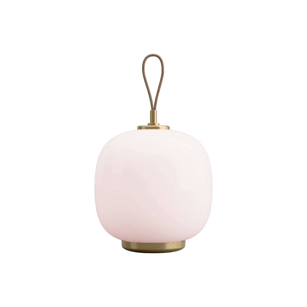Louis Poulsen VL 45 Radiohus Portable Bordlampe Pale Rose & Brass