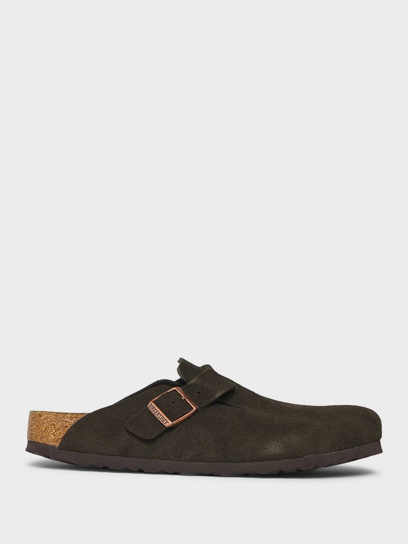 Boston Suede Sandals in Mocha - 42