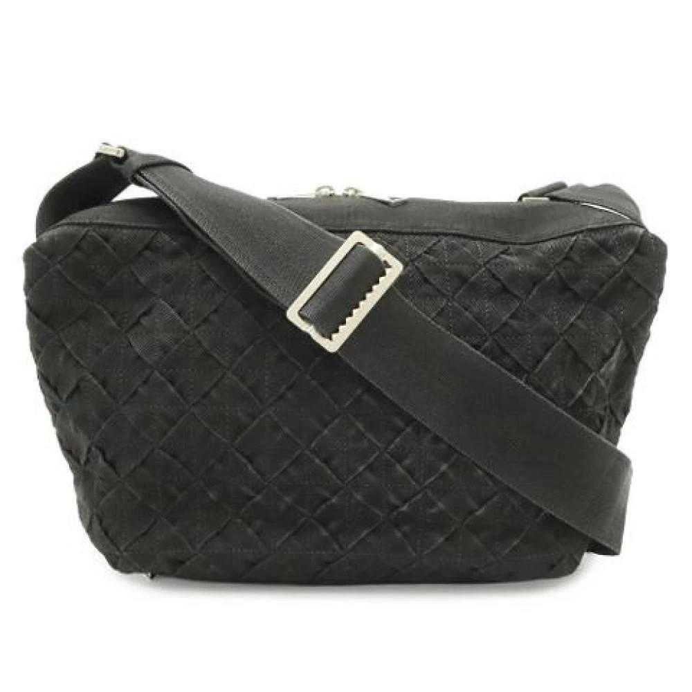 Bottega Veneta Vintage Pre-owned Intrecciato Skuldertaske - Vintage - Dame - Sort - ONE SIZE - Uld