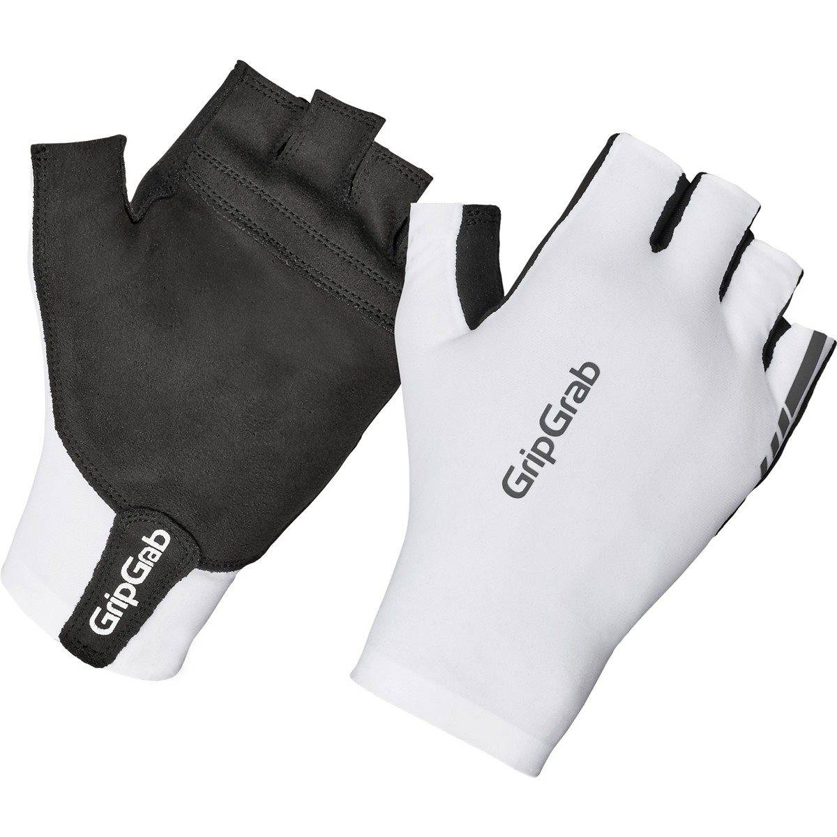 Cykelhandskar GripGrab Faststream Aero Short Finger Gloves White