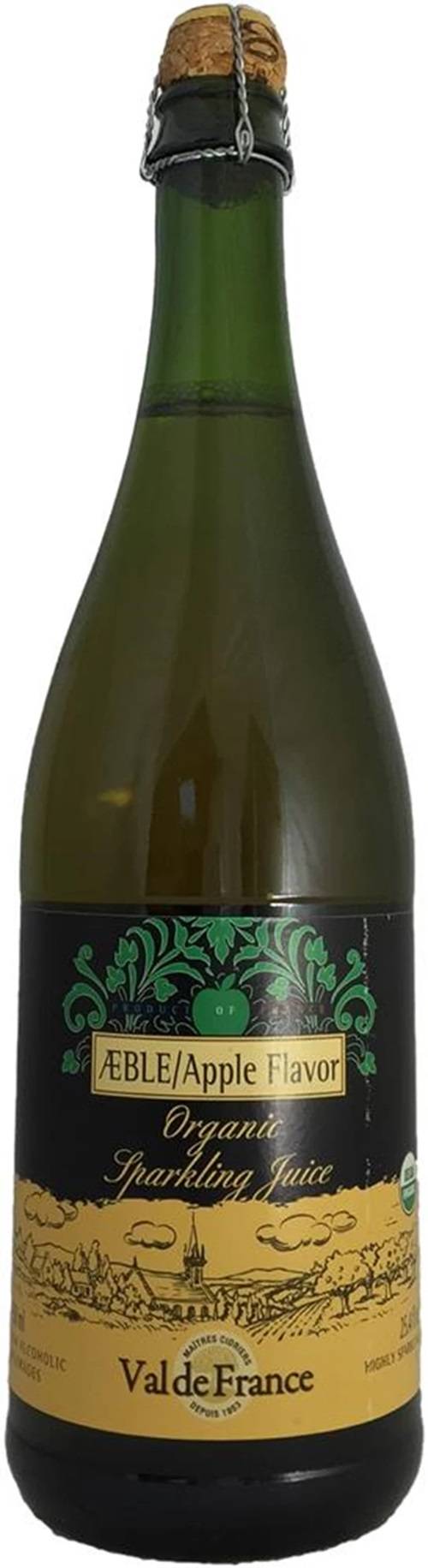 Val De France -Alkoholfri cider med æblesmag Økologisk 75cl.