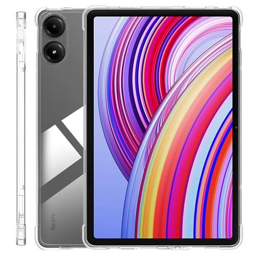 zZjoOoj Redmi Pad Pro/Xiaomi Poco Pad (2024) 12,1 tum fodral, ultratunt och lätt mjukt TPU-fodral, stötsäkert, smutsbeständigt fodral för Redmi Pad Pro/Xiaomi Poco Pad