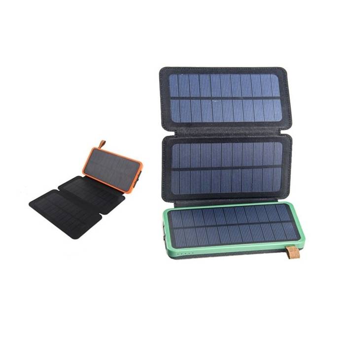 5v 2.1a 10w solpanelssats hopfällbar vattentät bärbar solpanelladdare mobil kraftbank dubbel usb utomhus - Sol 3