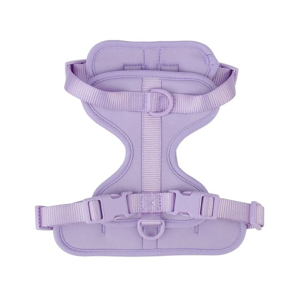Breathable Adjustable Dog Harness Vest - PURPLE / L Neck 42-52cm (L Neck 42-52cm)