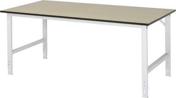 Arbetsbord Rickard, stativ 60 x 30 mm, MDF-skiva, BxD 2000 x 1000 mm,