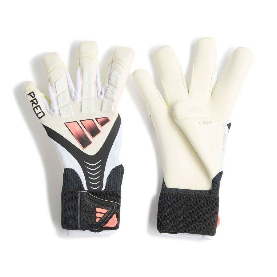 adidas Målvaktshandske Predator Pro Hybrid Strap Chaos vs Control - Vit/Svart/Solar Turbo - ['Vit'] (8½)