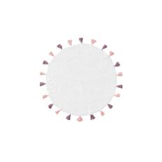 benuta - Tvättbar Barnmatta Malu - Rosa - size: D80 (D80)