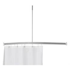 Van Der P Profil5001 badeforhængsstang, 90x90 cm, sort