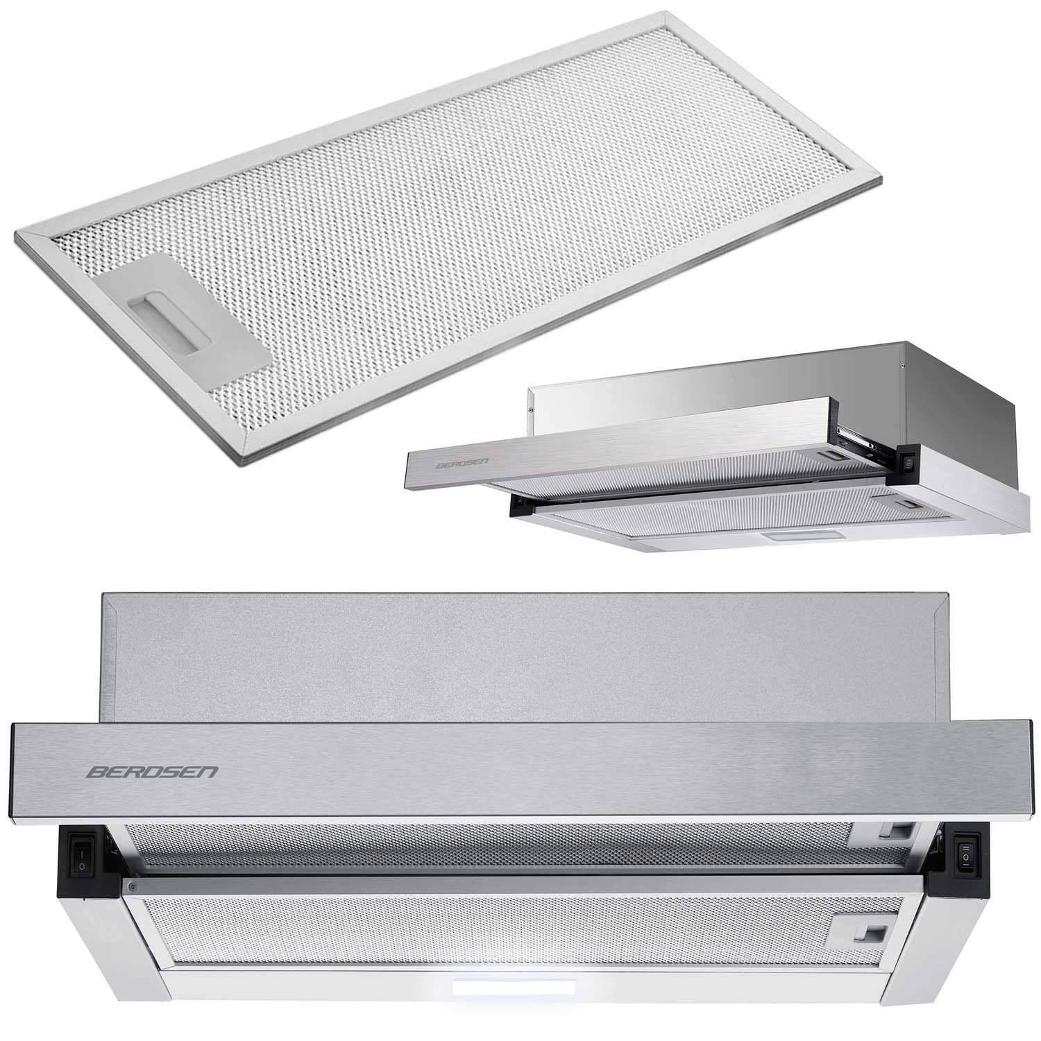 Teleskopisk Köksfläkt Berdsen BT-229 INOX