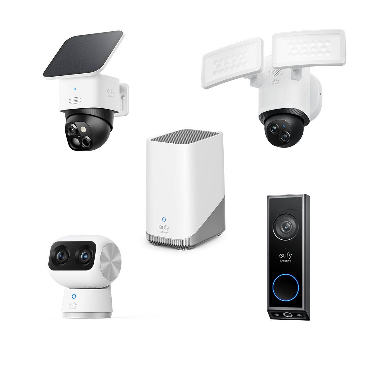 Dual Camera Bundle + HomeBase S380 White