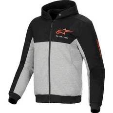 Chrome V2 Sport Hoodie Black Gray Heather Red Fluo