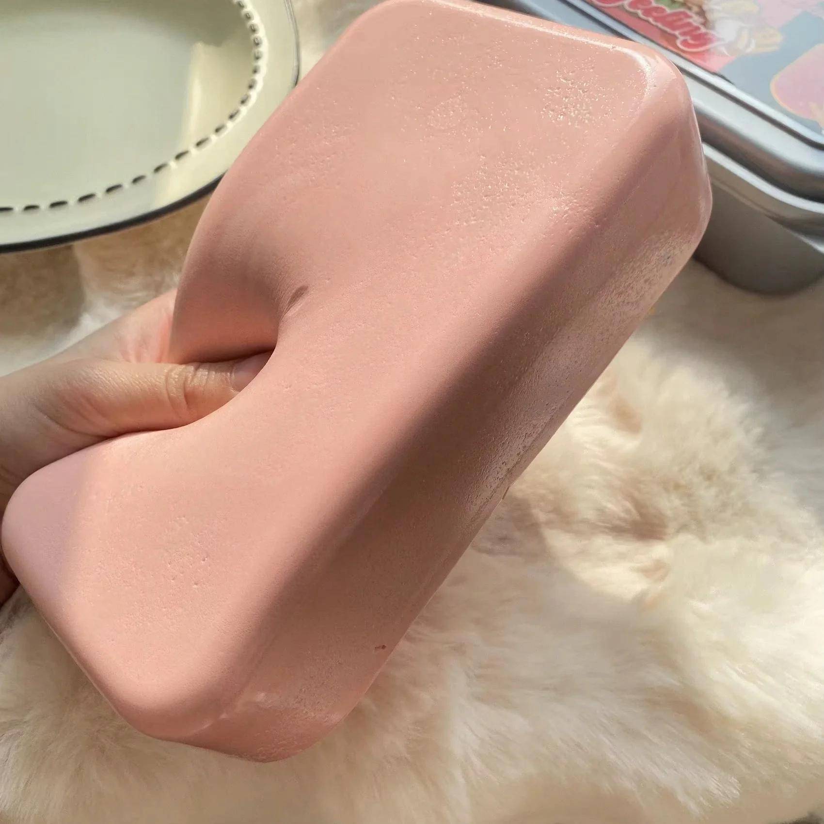 Sticky Box Cake Squishy Fidget Toy Slow Rising Butter Ice Cream Box Soft Squeeze Anti Stress Calming Plaything