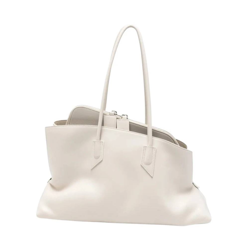 The Attico La Passeggiata Medium - Tasker - Dame - Hvid - ONE SIZE - Uld