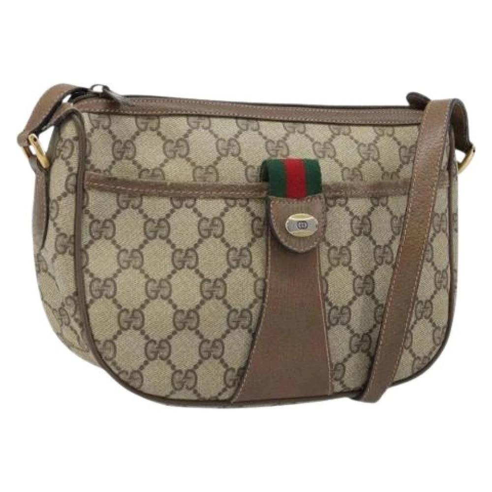 Gucci Vintage Pre-owned Vintage GG Shoulder Bag - Vintage - Dame - Beige - ONE SIZE - Uld