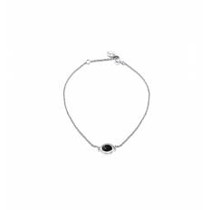 Love bead Armband Silver - onyx