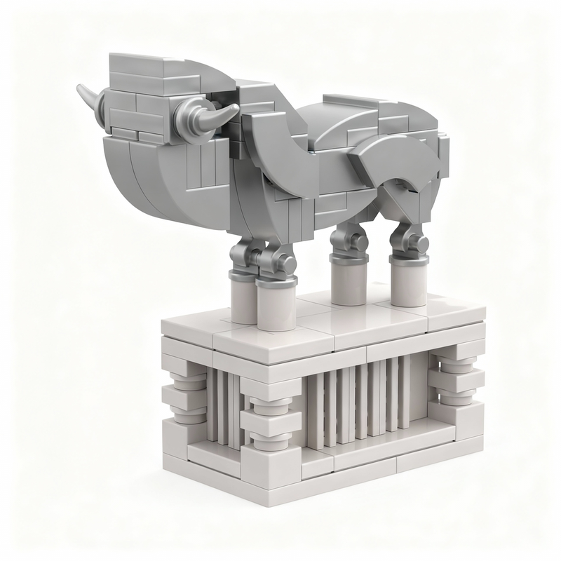 119pcs MOC Bull Kerkyra Model Building Blocks Construction Toy Christmas Gifts DIY Creative Idea Education Birthday Assemble