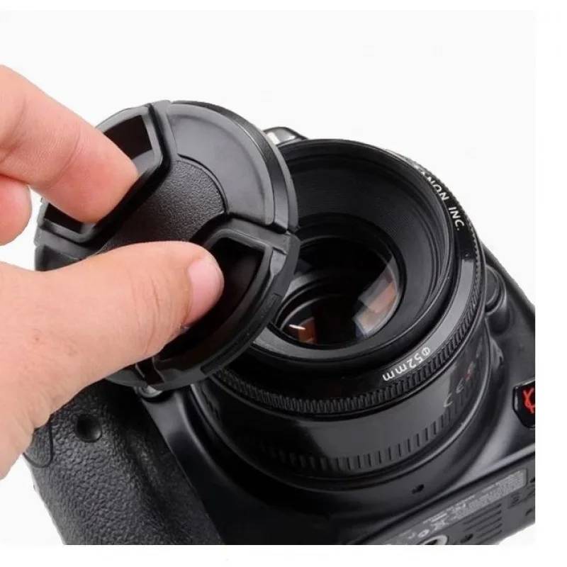 For SONY A1 A6100 A7M4 A7R6 ZV-E13 NEX5T FX4000 A9M3 Camera Lens Cap Protective Cover Center Pinch Snap-on 49mm 52 55 58 62 67 7