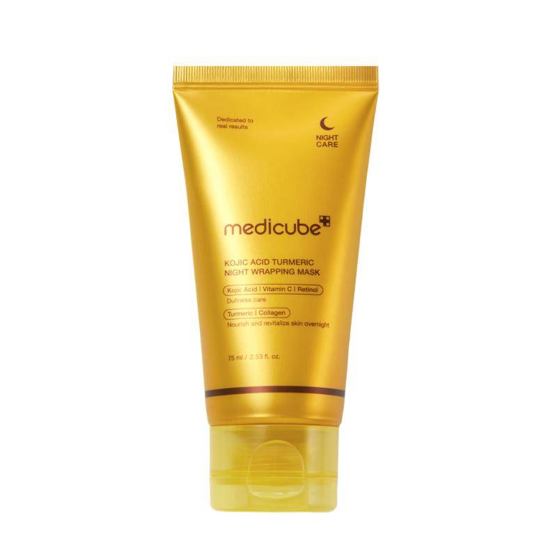 medicube Kojic Acid Turmeric Vita Wrapping Mask | Brightening & Dark Spot Peeling Mask | 75ml