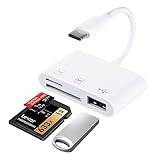 AGEEMY USB C SD-kortläsare, USB C till Micro SD-kortläsare adapter, USB OTG externt minne för Micro SDXC, Micro SDHC, SDXC, SDHC, kompatibel med iPhone 15 Pro, MacBook, Galaxy S20/S21
