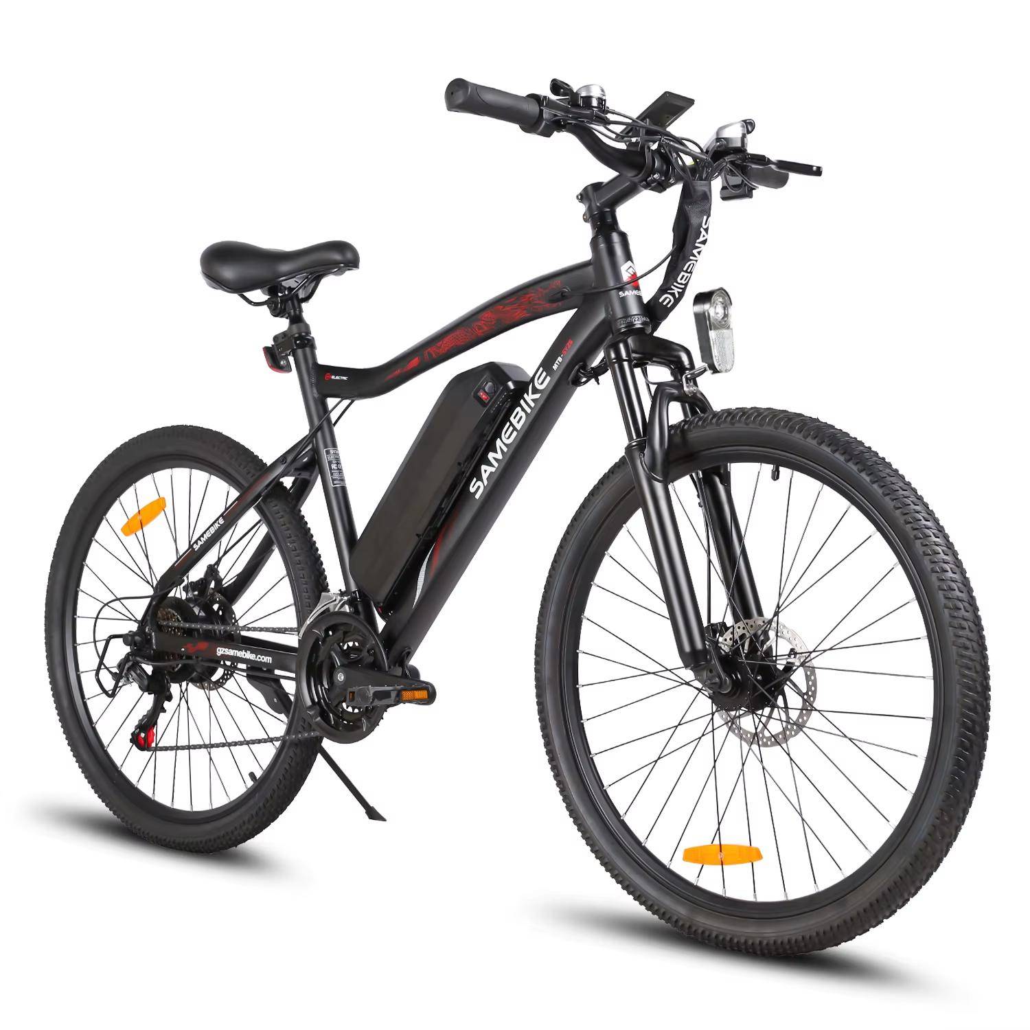 SY26-II style Electric Bicycle 500W Motor 36V 13AH Lithium Battery City Electric Bike 26-inch Fat Tire Mountain Riding E-bike grå