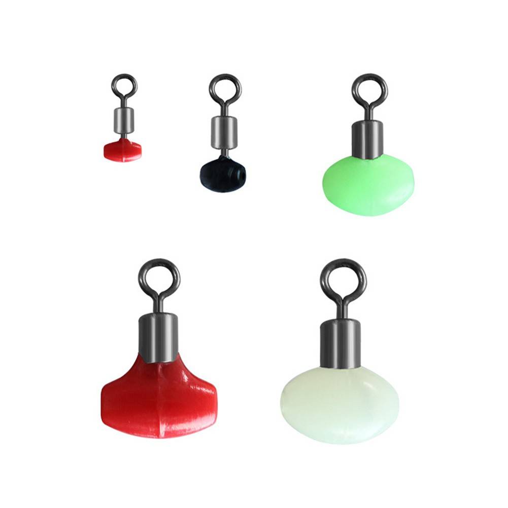 10pc/20pc Fishing Tackle Running Ledger For Zip Slider Beads Swivels  Pulley Clip Line Rigs Fishing Bead Figure-8 Ring Connector
