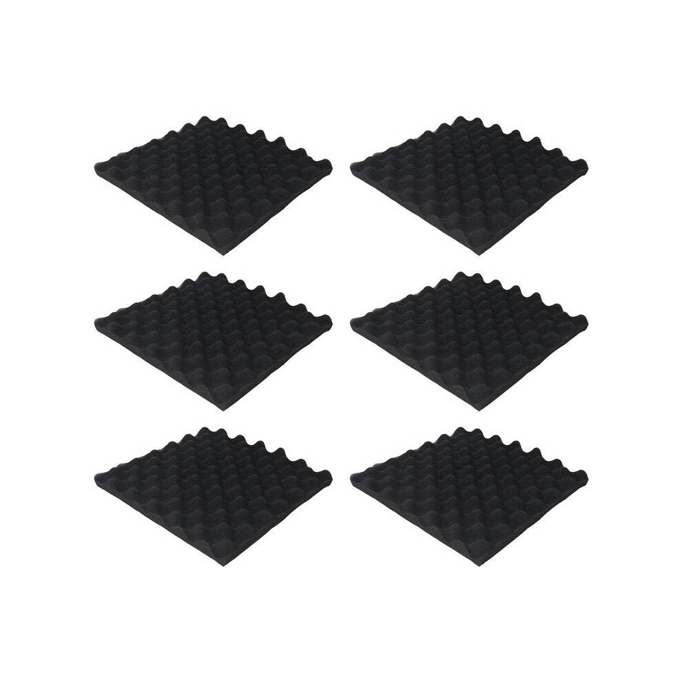 6 Pack Self Adhesive Acoustic Foam Panels Fireproof Soundproofing Treatment Wall Panel,Reduce Noise Foam for Studio,Etc