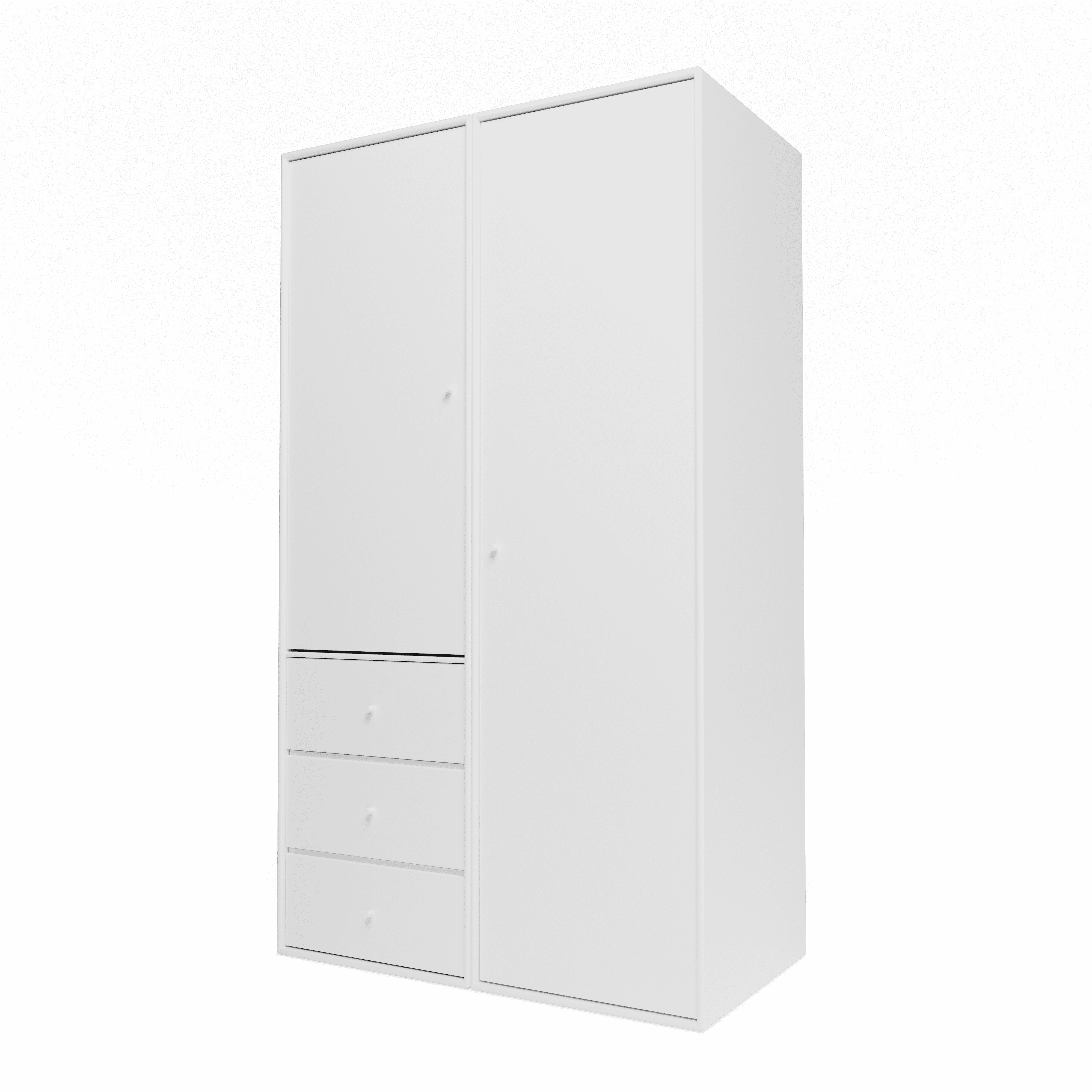 Attire III garderobe, inkl. ophæng fra Montana New white - Jacobsen Plus