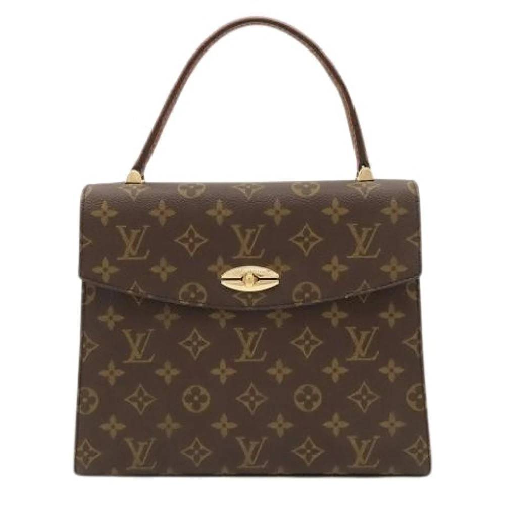 Louis Vuitton Vintage Pre-owned Vintage Monogram Canvas Håndtaske - Vintage - Dame - Brun - ONE SIZE -