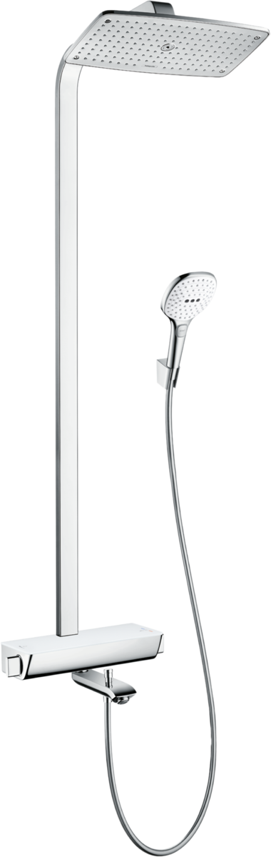 Hansgrohe Raindance E Showerpipe 361 Takduschset krom/vit, 150 c/c