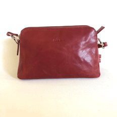 Luca Ferri Vintage Skinnväska - Handväska 7432 Cognac