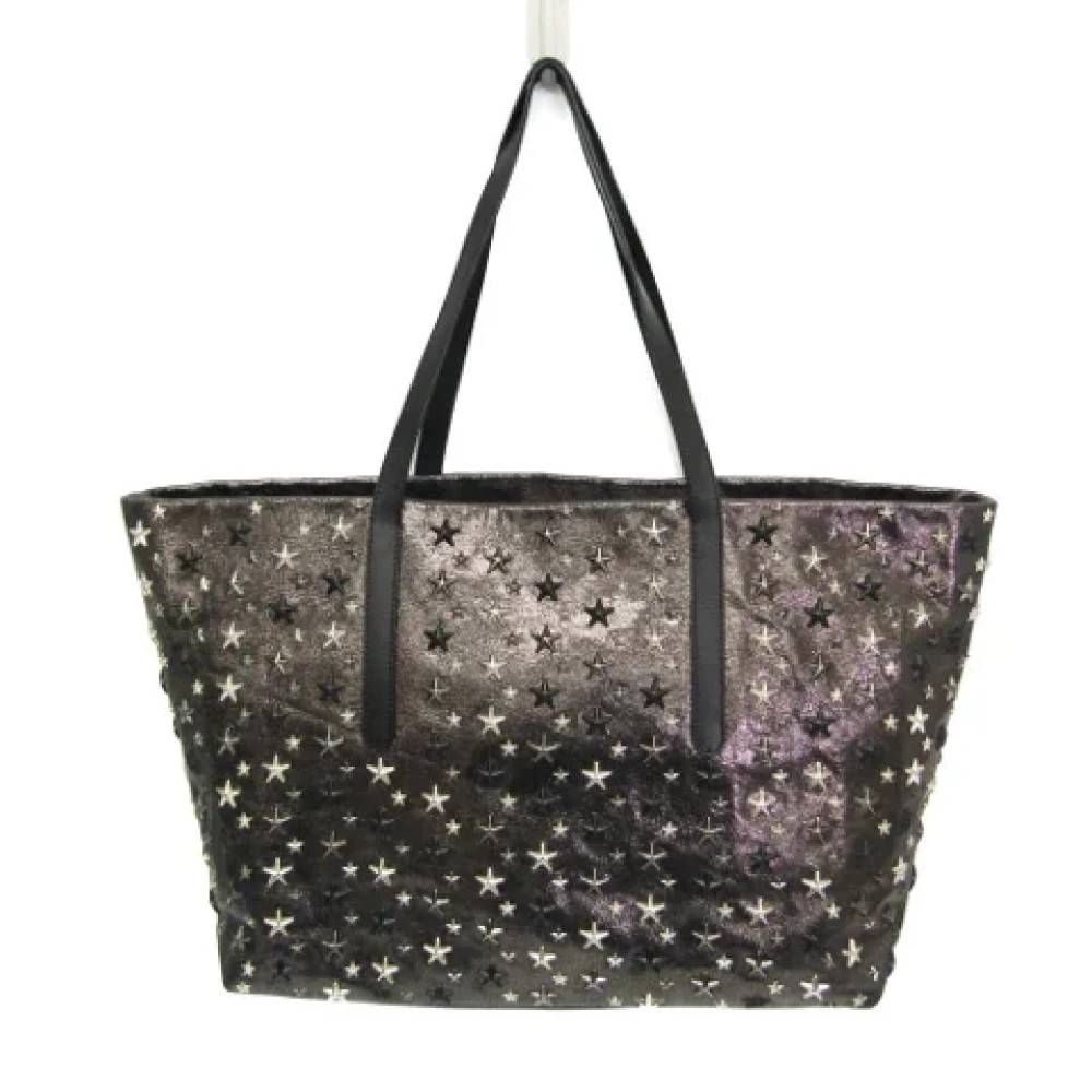 Jimmy Choo Pre-owned Pre-owned Laeder skuldertasker - Vintage - Dame - Sort - ONE SIZE - Uld