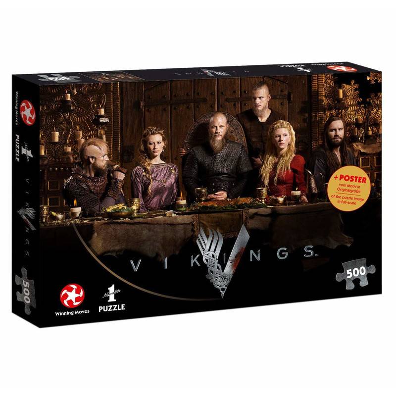 Puzzle Vikings Ragnar's Court Wikinger 500 Teile 48 x 34 cm