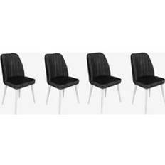 Hanah Home - Set med stolar Alfa, 4 st. - Grå - Stolar - Från Homeroom