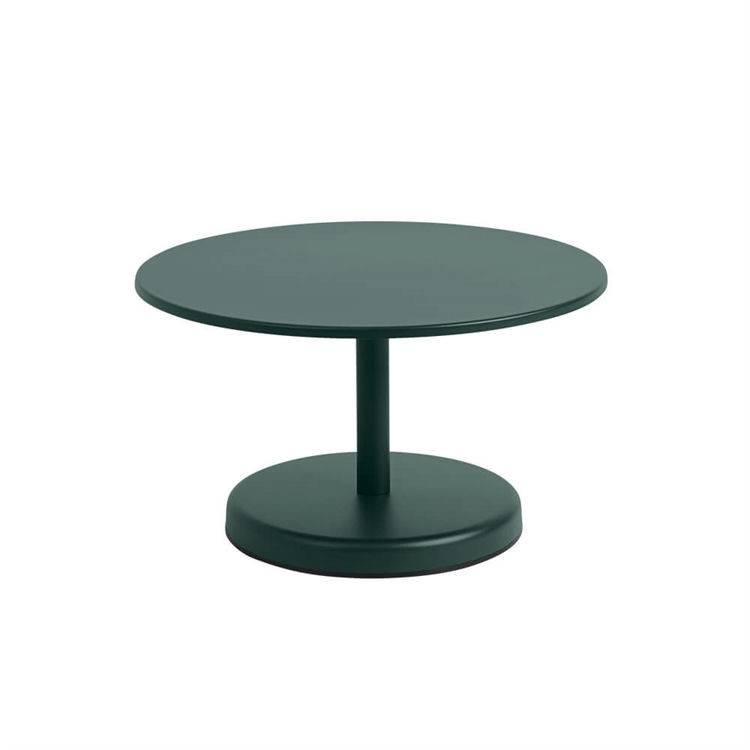 Muuto Linear Steel Cafe Havebord Dark Green Ø70, H40