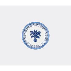 Aquazzura Casa Tableware - 'Jaipur' charger plate, blue in BLUE PORCELAIN