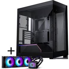Phanteks NV-Series NV5 MK2 ATX-Gehäuse, Tempered Glass, DRGB - Satin Black + Glacier One 360M25 Gen2 DRGB AiO Wasserkühlung - 360mm