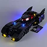 Teakpeak Ljusset, klassiskt LED-belysningsset för Lego, kompatibel med Lego DC Batman 1989 Batmobile 76139 modell, inget Lego Kit