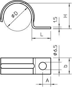 KABELBØJLE Ø20MM 1LAP ELFZ