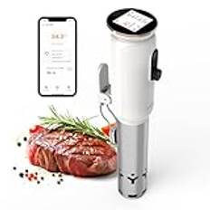 INKBIRD WiFi Sous Vide Stick ISV-101 W, 1 000 watt sous vide, 3D-vattencirkulationsuppvärmning med appförinställningsmenyer, kokbokningsfunktion, förlarm vid kokände