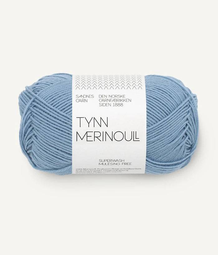 Sandnes - Tynn merinoull / Klompelompe Tynn merinoull - 6032 - Blue Hydrangea